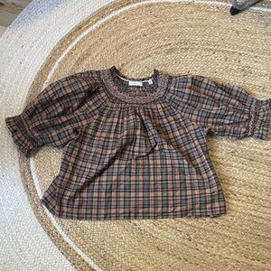 Doen Plaid Blouse, size medium